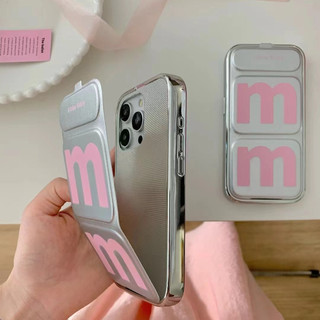 Vỏ Màu Hồng M Đáng Yêu Cho Iphone 11 12promax 12 13 14 15 pro max Vỏ Mềm 14promax 15pro tpu case