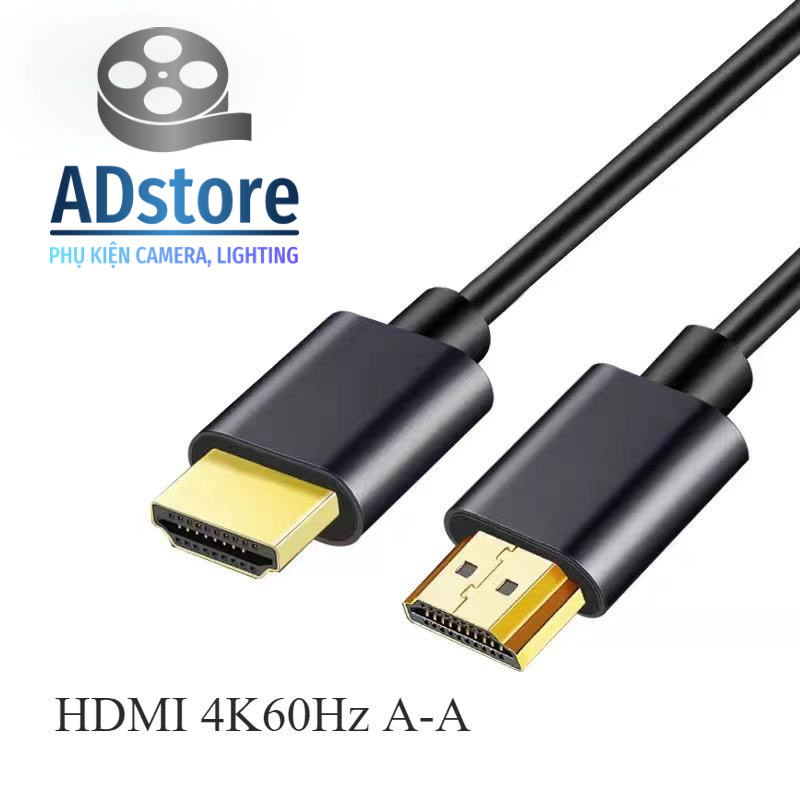 Dây HDMI 4k cho máy quay, HDMI 4K60Hz A-A 18gbps tốc độ cao cho máy ...