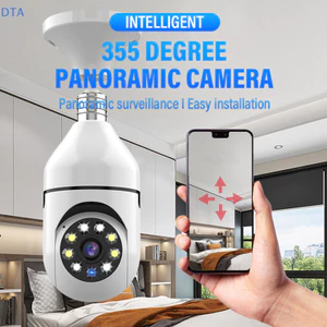 Camera giám sát bóng đèn DTA Full Color Tầm nhìn ban đêm Tự động Theo dõi con người Zoom Giám sát an ninh trong nhà Camera Wifi Nhà thông minh PO