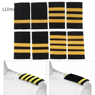 Luimo 1 túi Epaulettes Đồng phục Epaulets Huy hiệu đeo vai sọc vàng SBS