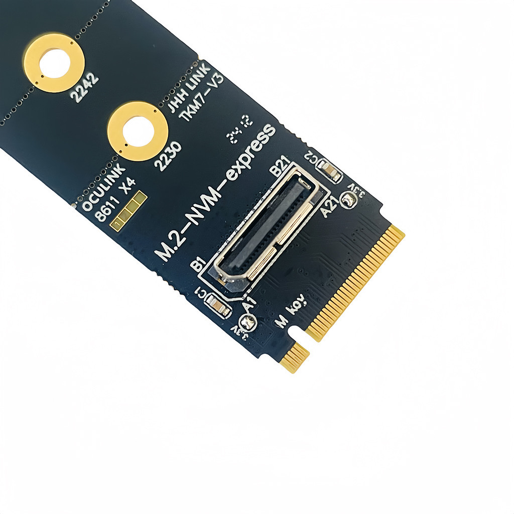 Jmt M.2 NVME sang Oculink Nữ DOCK SFF-8612 Adapter PCI-E X4 Adapter Card Hỗ Trợ DOCK-OC4 Cho 2.5inch NVME U.2 (SFF 8639) SSD
