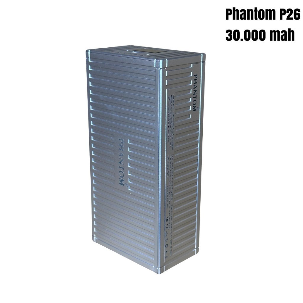 Pin Dự Phòng 22.5W Phantom P26 30.000mah