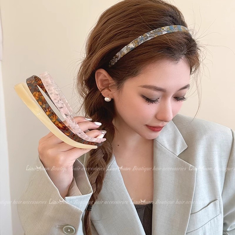 Dây buộc tóc bảng axit axetic đơn giản dành cho nữ