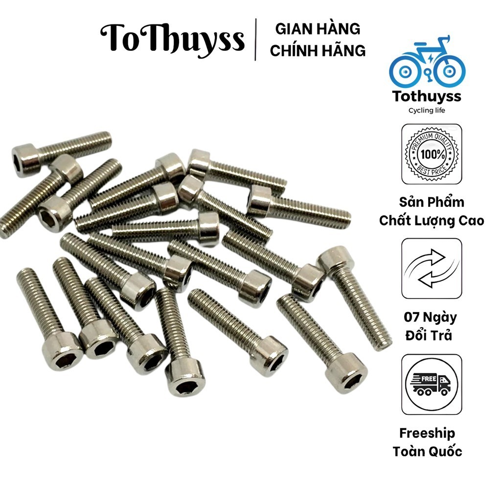 Ốc Vít Inox Lục Giác M5*12mm Gắn Xe Đạp | Shopee Việt Nam