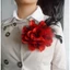 JVSUB Corsage, Phù Hợp Với Áo Len Áo Trang Sức Huy Hiệu Phụ Kiện Trâm Hoa Lớn, Tiệc Cưới Trang Trí Vải Handmade Phụ Kiện Màu Trơn Pin Trâm