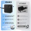 Thích hợp cho máy tính xách tay vuông Bộ chuyển đổi nguồn di động Cổng 65W Type-C Pd Sạc nhanh Bộ sạc máy tính US Plug