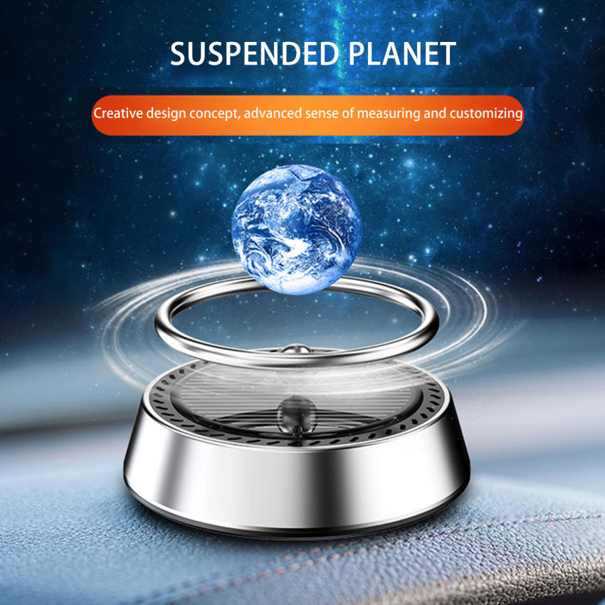 Mars Earth xe năng lượng mặt trời hương liệu làm mát không khí dính tinh dầu tự động với ngôi sao bóng Làm dịu sự sảng khoái