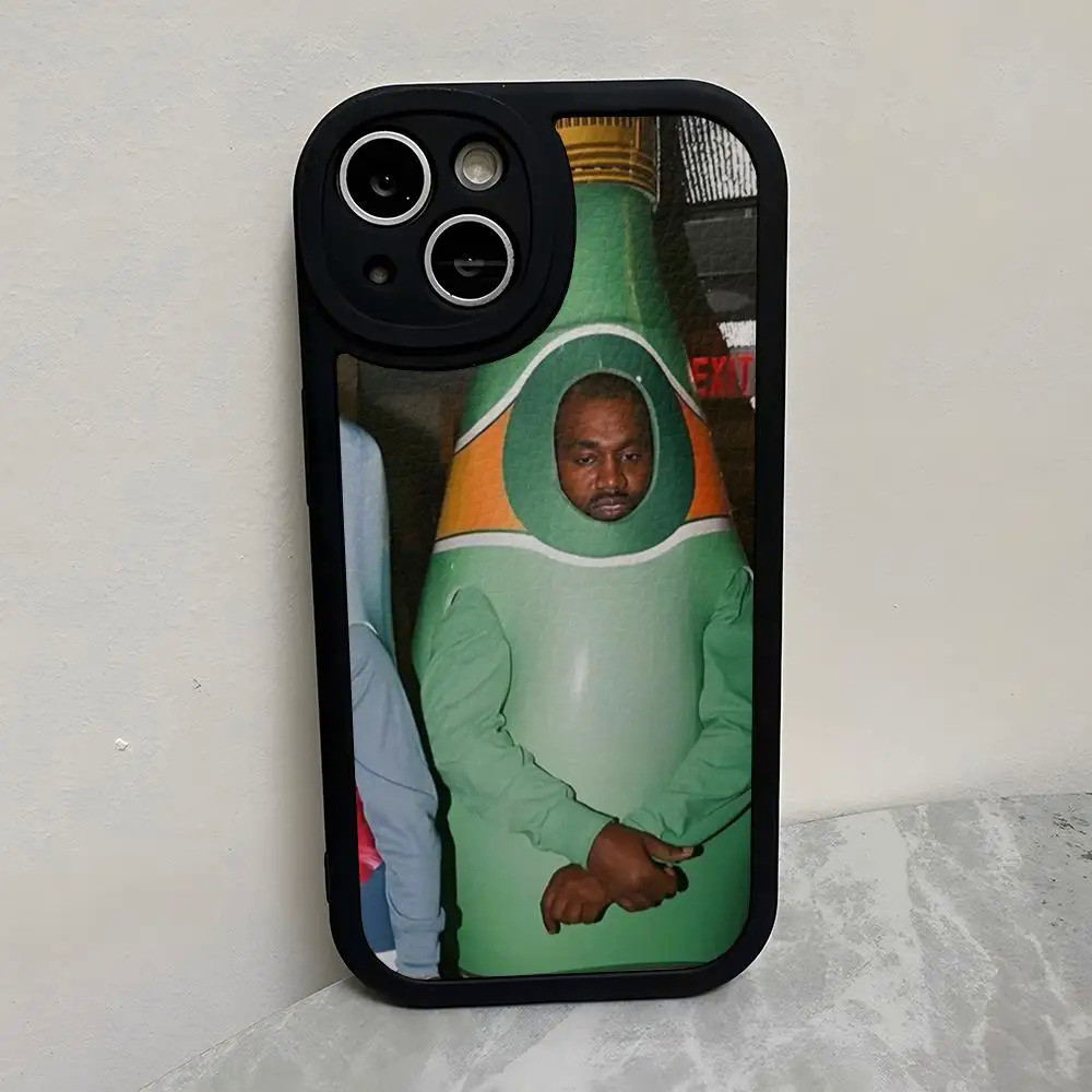 TP-1 Ngộ nghĩnh Kanye West Ye Ốp Lưng Điện Thoại iPhone 17,15 Pro Max 14 Pro 11 13 12 Mini X Xr Xs 7 8 Puls Se Da Cừu Silicon Sof