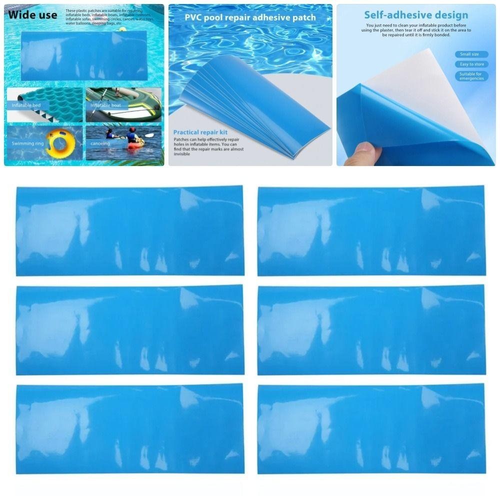HOBBYIN 10 Miếng vá sửa chữa bể bơi, Bộ sửa chữa bể bơi đa chức năng tự dính, Sửa chữa dưới nước PVC cho keo dán bể bơi