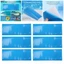 CORALTIDE 10 Cái Bộ Sửa Chữa Bể Bơi, Dành Cho Bể Bơi Sửa Chữa Dưới Nước Miếng Dán Sửa Chữa Bể Bơi, Keo Dán PVC Đa Năng Tự Dính