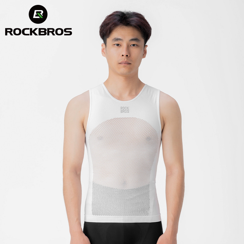 ROCKBROS Thoáng Khí Đi Xe Đạp Áo Vest Nam Đi Xe Đạp Lớp Đế Ẩm Đậm Không Tay Vải Xe Đạp