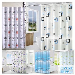 Rèm Chống Thấm Nước, Rèm Phòng Tắm Kèm Móc Treo GD150-RemNT