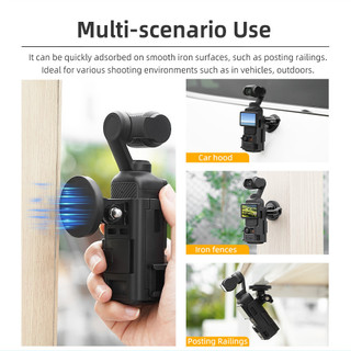 Dành Cho DJI OSMO POCKET 3 Giá Đỡ Từ Cố Định Đế Lưng Kẹp adapter Khung Phụ Kiện camera