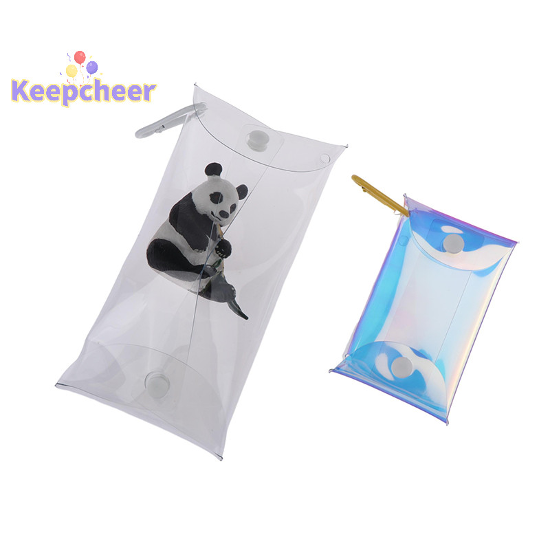 [Keepcheer] Túi trưng bày búp bê Anime Ví đựng tiền xu trong suốt Móc khóa Mặt dây chuyền Túi vuông Hộp đựng chìa khóa môi Túi đựng tai nghe [Mới]