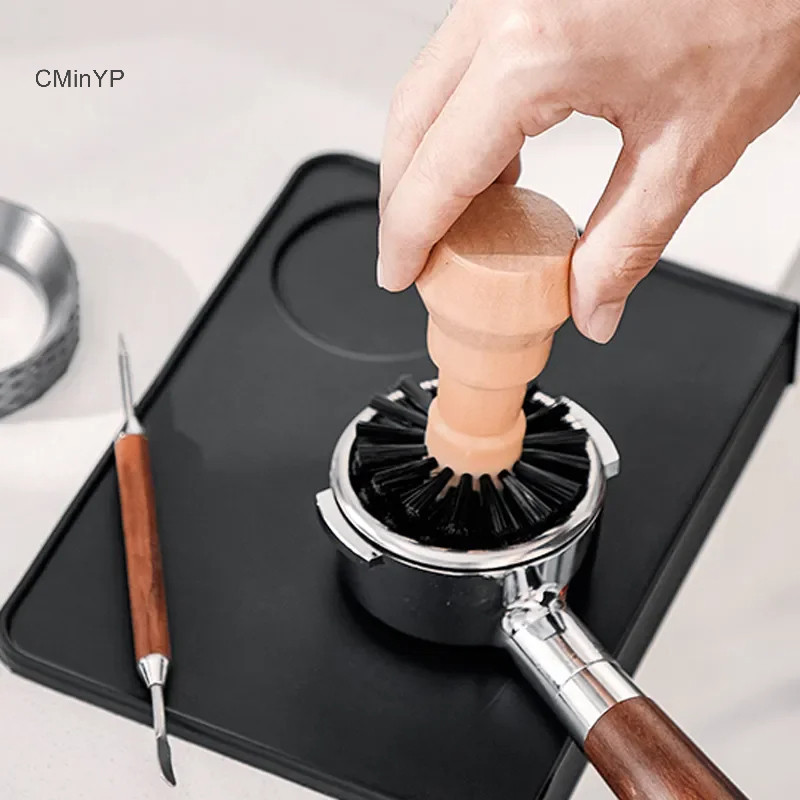 Bàn chải cà phê Tamper Barista CMinYP 54 / 58mm, Espresso 51mm với công cụ Portafilter Vệ sinh tay cầm 58mm Glory