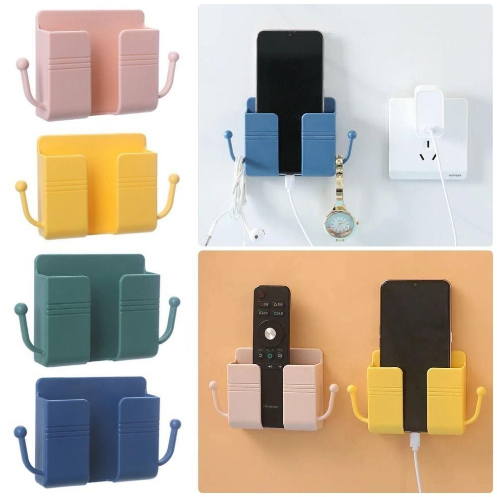 DAYBREAK 1 Cái Hộp Bảo Quản Treo Tường, Giá Đỡ Cắm Điện Thoại Di Động Hộp Đựng Điều Khiển Từ Xa Sắp Xếp, Giá Treo Tường Giá Đỡ Sạc Điện Thoại Đa Năng