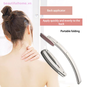 Dụng cụ bôi lưng có thể gập lại di động Dụng cụ bôi kem dưỡng da Tay cầm dài Tự do thuộc da cho nam và nữ [làm đẹp]