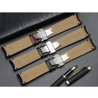 Dây đồng hồ da thật cong cho Tissot T035 607 407 439 22mm 23mm 24mm nam nữ, khóa bướm, thay thế