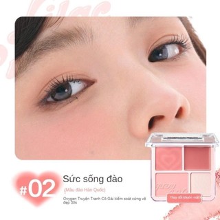 [ CHÍNH HÃNG JUDYY DOLL ] Bảng Phấn Má 4 Ô JUDYY DOLL Blush Highlight Palette