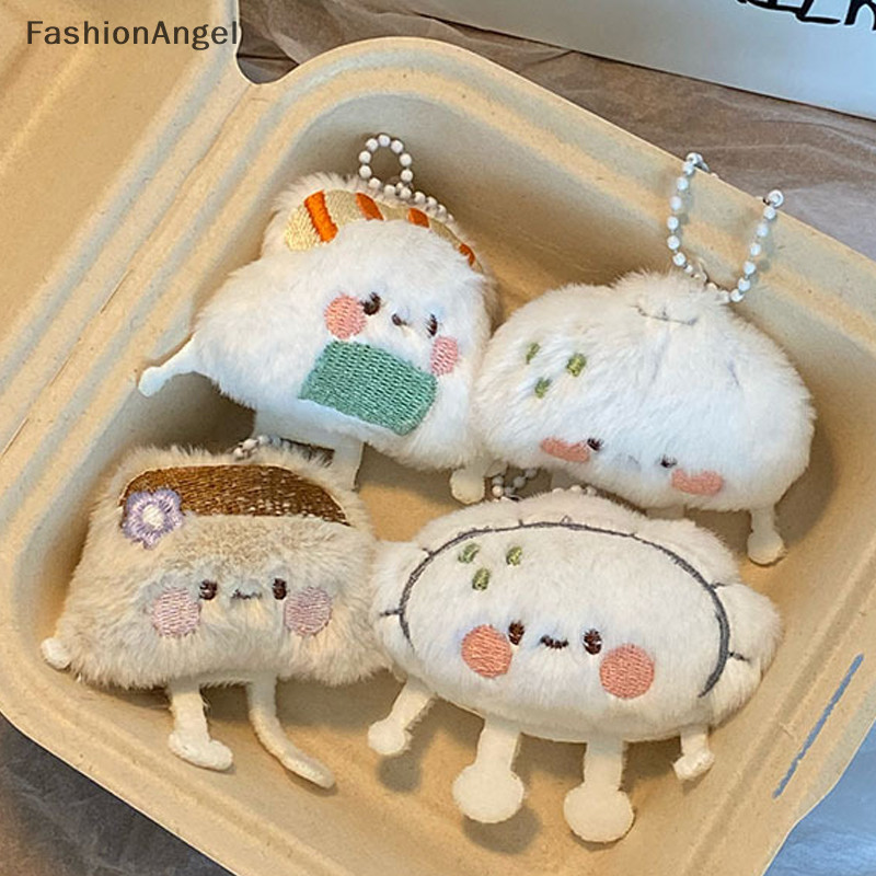 Fashionangel Dễ Thương Sushi Bánh Bao Thực Phẩm Búp Bê Móc Khóa Bé Gái Hoạt Hình Nhồi Bông Mềm Sang Trọng Móc Khóa Túi Nữ Phụ Kiện TH