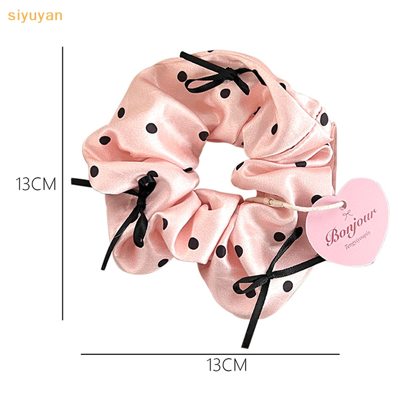 Siyuyan 1 Cô Gái Băng Đô Nơ Ren Dây Buộc Tóc Intese Lớn Nữ Scrunchies Phong Cách Hàn Quốc Tóc VN