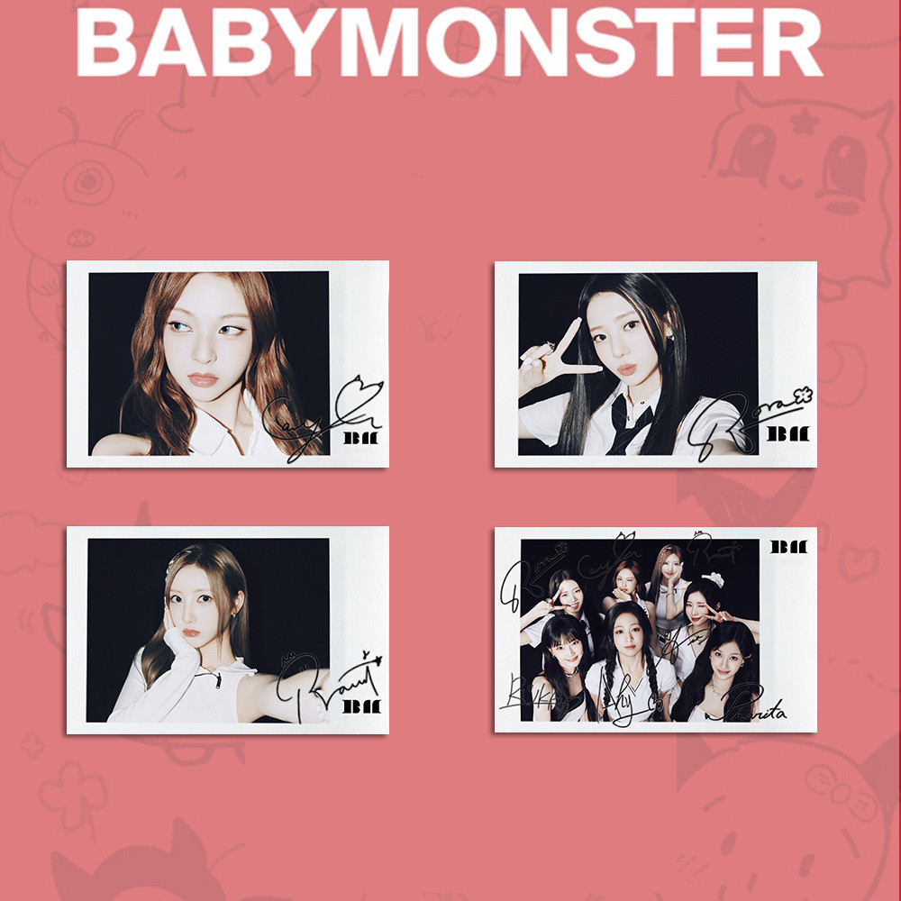 1-7 Chiếc BM Lomo Thẻ BABYMONS7ER Album SHEESH Bị kẹt Ở Giữa BATTER UP WVS ID Photocards AHYEON Ahyeon Asa Chiquita Parita Haram Rora Ruka Bưu Thiếp YM
