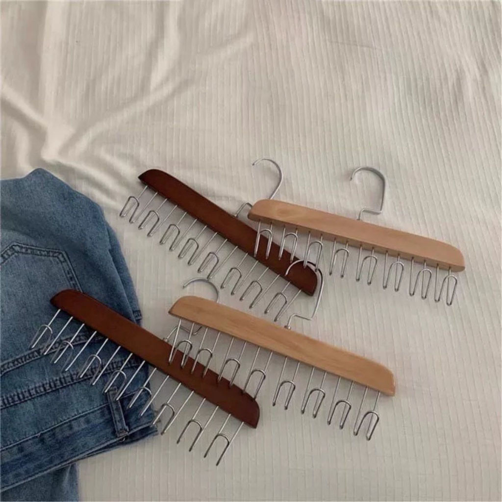 MÓC TREO GỖ treo đồ lót, thắt lưng, cà vạt, áo dây vật dụng phong cách vintage sang trọng | BigBuy360 - bigbuy360.vn