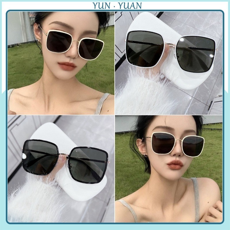 [Yunyuan] Kính râm nhựa tổng hợp toàn khung lớn dành cho nữ Internet Phong cách nổi tiếng Ins Style Kính râm HD phân cực Kính chống tia cực tím dành cho nam