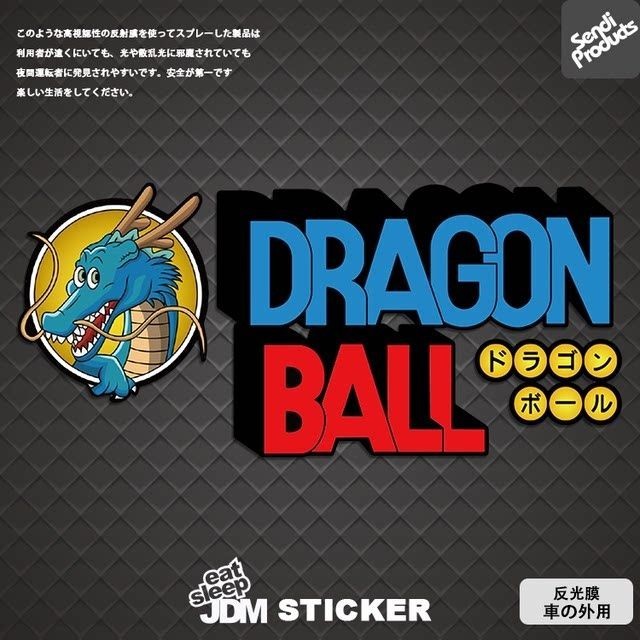 Nhãn dán xe hơi Son Goku phản quang, chủ đề Dragon Ball