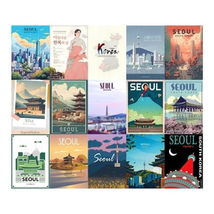 Bộ 50 Tờ Decal A5 In Màu – Poster Dán Tường Phong Cách Hàn Quốc | Trang Trí Nhà Cửa | MS: 111455