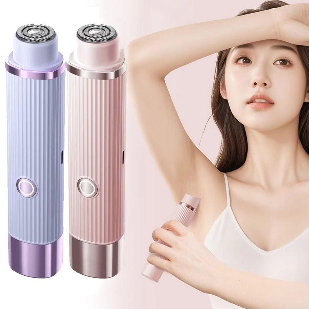 Dụng cụ tẩy lông bằng điện JSJJING, Máy cạo lông nữ hai đầu chống thấm nước, có thể giặt được IPX7 Bộ phận tư nhân di động Chân tông đơ