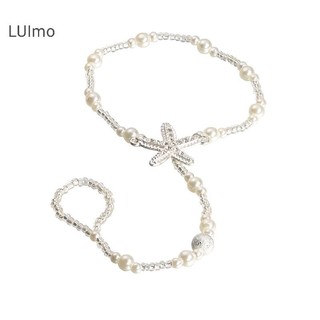 Luimo Ngọc Trai Chân Trần Sandal Mắt Chân Dây Xích Ngón Chân Vòng Đi Biển Vòng Tay Nữ Trang Sức SBS