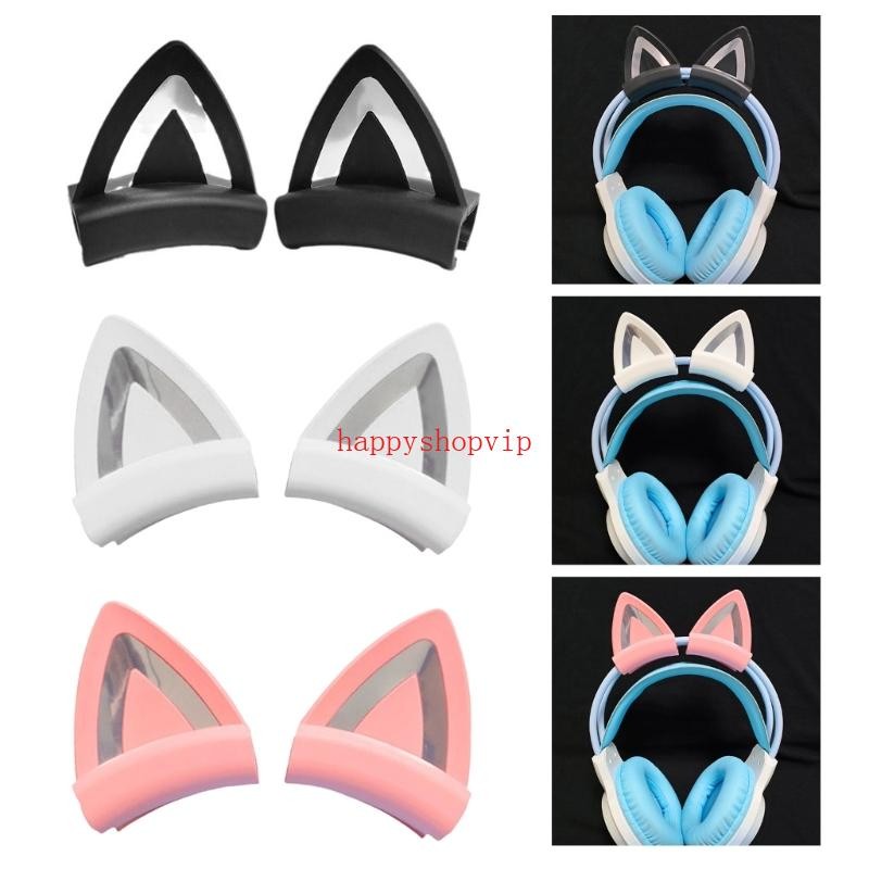 Hsv Silicone phụ kiện tai mèo dễ thương hợp thời trang cho tai nghe on-ear dễ lắp
