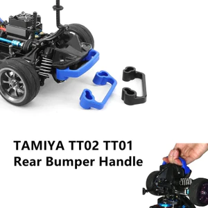 Cản Sau Di Động Gắn Tay Cầm Giá Đỡ Tay Cầm Khung Xe Tay Cầm Cho Tamiya1 / 10 RC Xe TT01 TT02 Nâng Cấp Phụ Kiện