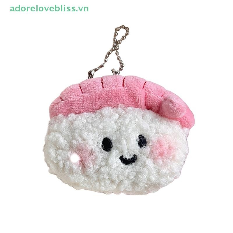 THÊM Ngọt Sushi Sang Trọng Búp Bê Nhồi Bông Mềm Búp Bê Móc Khóa Xe Chìa Khóa Ba Lô Mặt Dây Chuyền Túi Đi Học Trang Trí Cặp Đôi Quà Tặng BSS