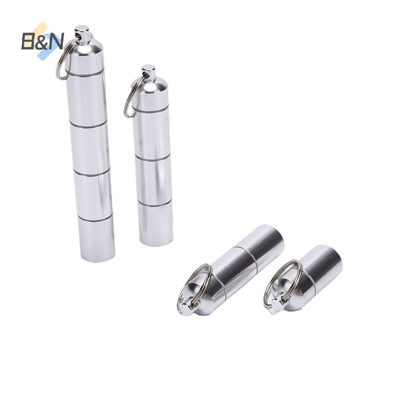 Hộp đựng thuốc nhôm hình viên nang B & N 17mm Hộp đựng thuốc chống nước Hộp đựng chìa khóa.