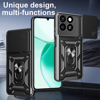 Ốp lưng ZTE BLADE A35 4g BLADE a55 Mới chống rơi khung áo giáp kết hợp bộ vỏ cứng di động đẩy cửa sổ bảo vệ vỏ camera