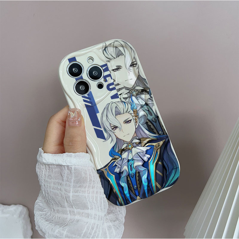 Vỏ Cho Xiaomi Redmi Note 14 Pro 5G 12 14 4G 11 10 12 13 14 Pro Plus 12S Ốp Lưng Genshin Impact Furina Neuvillette Chống Sốc Silicon Mềm Viền Sóng