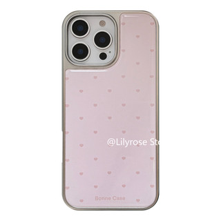 Ốp lưng hình trái tim tình yêu đơn giản iPhone 13 14 15 16 Pro Max Apple iPhone Case Phong cách Hàn Quốc Cô gái ngọt ngào