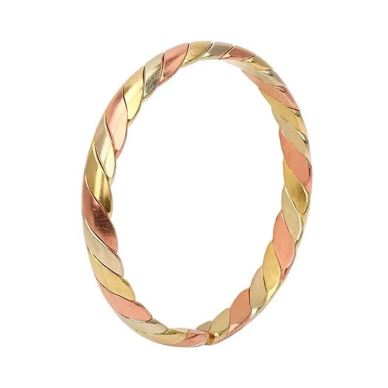 1709 Người Bộ Sưu Tập Đồng Nguyên Chất Vòng Tay Đồng Đỏ Đồng Đỏ Đồng Thau Handmade Đồng Vòng Tay Đồng Ba Màu Xoắn Vòng Tay Hoa Phong Cách Dân Tộc Trang Sức Độc Đáo Phổ Biến