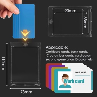 1 / 3 / 5 Chiếc Hộp Đựng Thẻ Nam Châm Mạnh - Hộp Trưng Bày Thẻ Vuông - Dụng Cụ Bảo Vệ Ảnh - Dành Cho Game, Anime, Thẻ Ngôi Sao - Tay Thẻ Bảo Vệ Trong Suốt