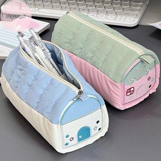 Deyangk 1PC Đa Chức Năng Thêu Văn Phòng Phẩm Hộp Đựng Bút Dung Tích Lớn Đơn Giản Văn Phòng Phẩm Nhà Hộp Đựng Bút Cotton Túi Bảo Quản VN