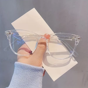 Kính Mát Gọng Tròn Chống Ánh Sáng Xanh Kính Râm Phong Cách Hàn Quốc Thời Trang Cho Cả Nam Và Nữ