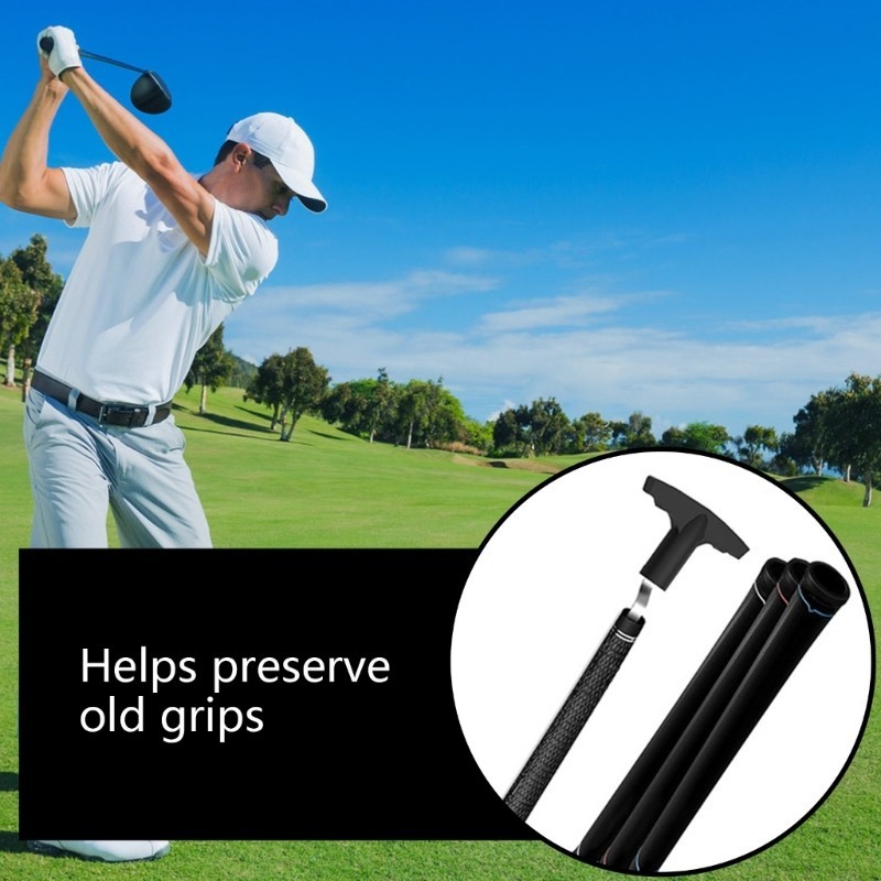 [CH] Dụng cụ loại bỏ tay cầm chơi gôn V-Grooves Grip Remover Saver Swinging Grip Golf Grip Tool