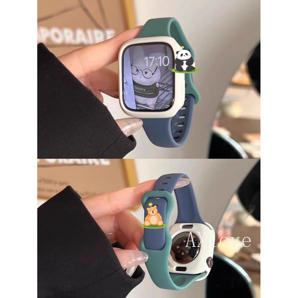 Dây đeo silicon Silm S11 cho Apple Watch Ultra 2 49mm Series 9 41mm 45mm Vòng đeo tay cho iWatch 7 8 1 2 3 4 5 6 38mm 42mm 40mm 44mm ban nhạc