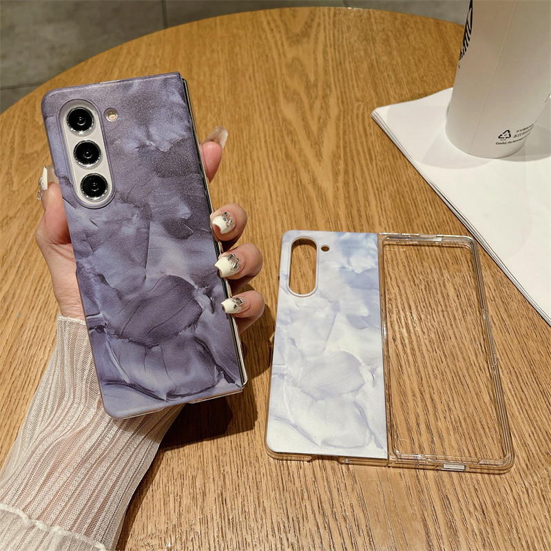 Ốp lưng họa tiết Rococo mỏng Samsung Galaxy Z Fold 5 Z Fold 4 Z Fold 3 Vỏ cứng siêu mỏng
