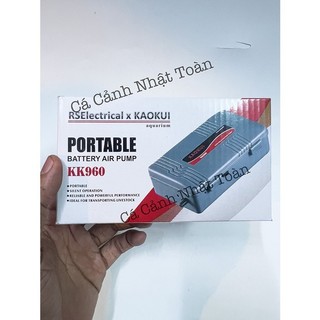 Kaokui KK-960 máy tạo oxy bằng pin cho bể cá cảnh (kèm dây, sủi oxy)