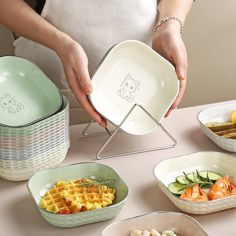 2 Chiếc Hoạt Hình Cấp Thực Phẩm Dim Sum Đĩa Đĩa Đĩa Món Ăn Nhỏ Khay Bánh Món Ăn Lạnh Món Ăn Trái Cây Xương Đĩa Món Tráng Miệng Đĩa Ăn Nhẹ Đĩa Kẹo Đĩa Nước Sốt Món Ăn Gia Vị Đĩa Nước Tương Đĩa