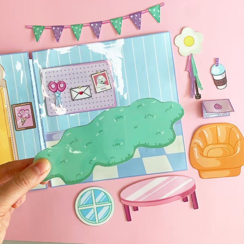 Búp bê giấy công chúa LyLy đồ chơi thủ công bằng giấy cho bé gái