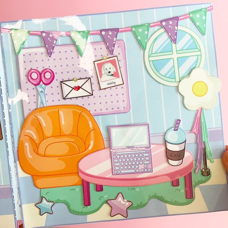 Búp bê giấy công chúa LyLy đồ chơi thủ công bằng giấy cho bé gái